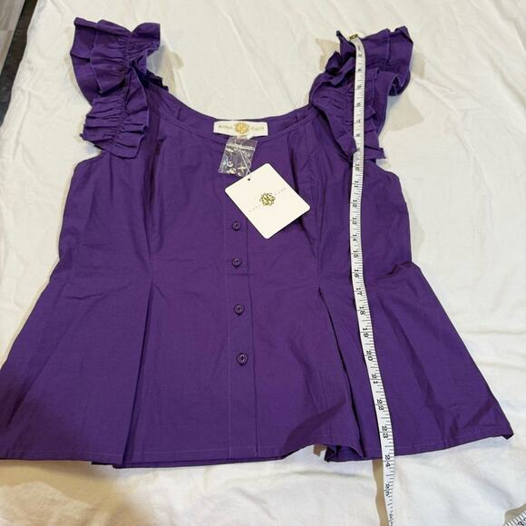 Anna Cate NWT Jules Top with purple size XS - Picture 10 of 11